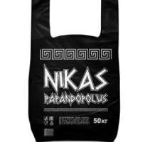 Пакет майка "Nikas" черная. Робот 30х(16)х56см /35мкм /(100шт / 800шт. в кор)